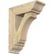 Ekena Millwork Imperial Traditional Rough Sawn Bracket w/ Offset Brace, Douglas Fir, 6"W x 16"D x 20"H BKT0604X16X20IMP01RDF - alternate 1